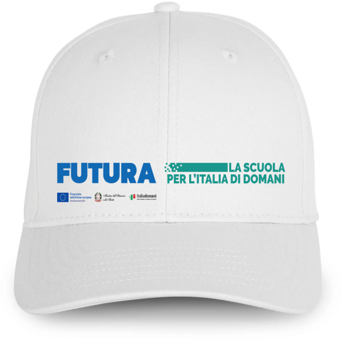 Cappellino Personalizzato 5 Pannelli con Visiera - Ideale Per Scuola PON POC PNRR