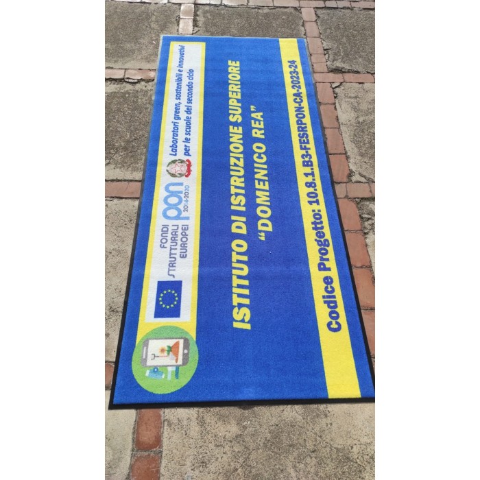 Tappeto Zerbino Asciugapassi Personalizzato con Bordo Antinciampo 150x240Cm