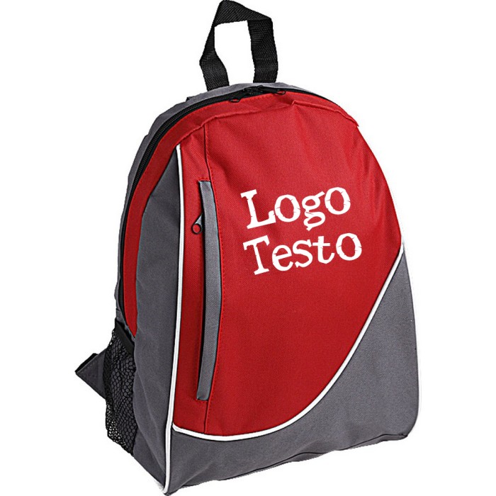 Zaino Bicolore in Poliestere 600D cm 27 x 37 x 16 Personalizzato