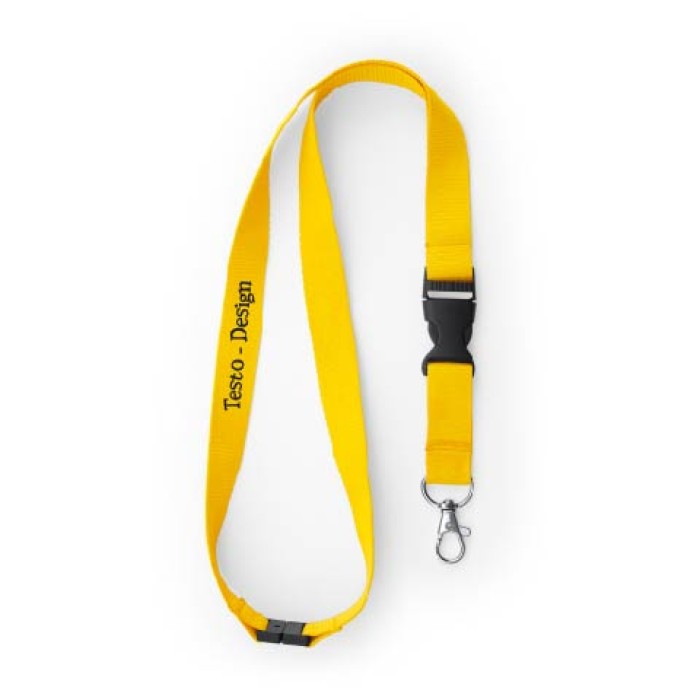 Porta Badge 11,7x9 Cm con Laccio Lanyard Da Collo e Fibbia Staccabile In Poliestere Personalizzato