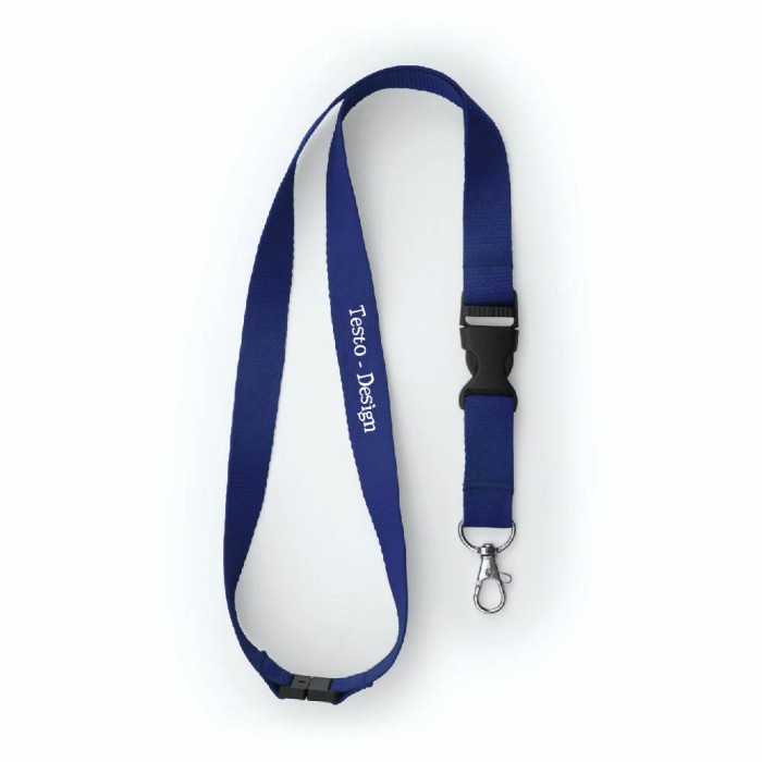 Porta Badge 8,2x12,4 Cm con  Laccio Lanyard Da Collo e Fibbia Staccabile In Poliestere Personalizzato
