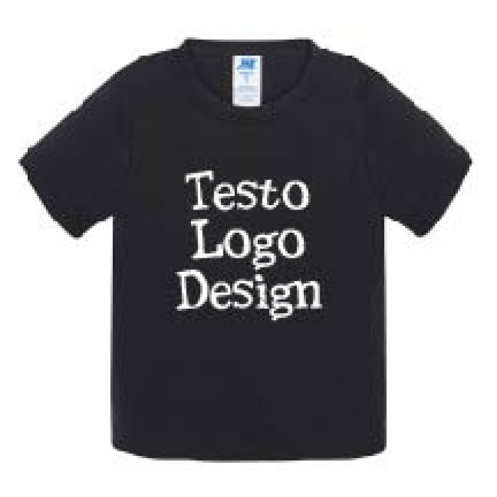 T-shirt unisex bambino 100% cotone personalizzata Monocolore