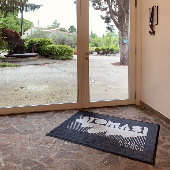 Tappeto Zerbino Asciugapassi Personalizzato con Bordo Antinciampo 85x115Cm