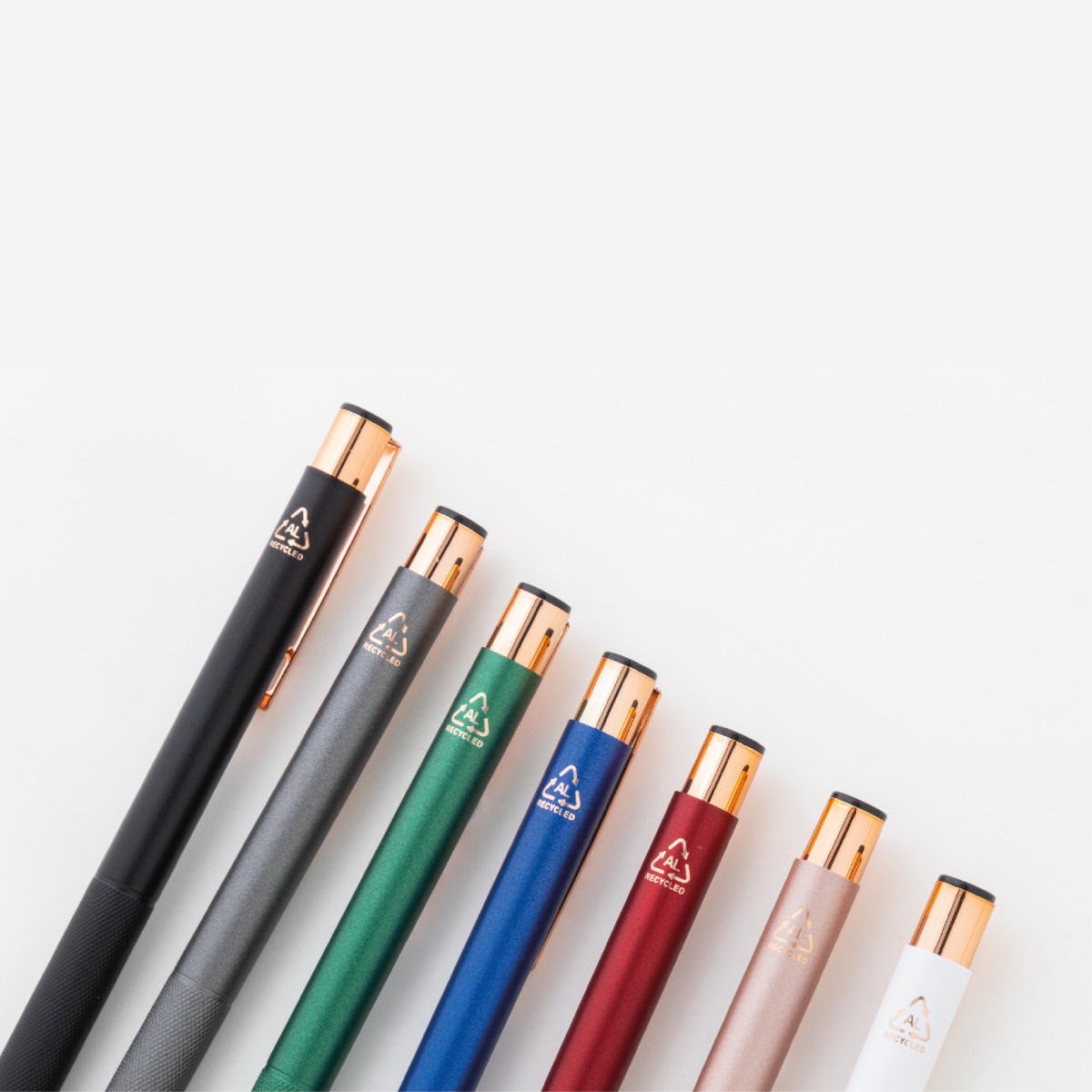 Penna a Sfera ROZOROS in Alluminio Riciclato Corpo in Finitura Opaca Personalizzata