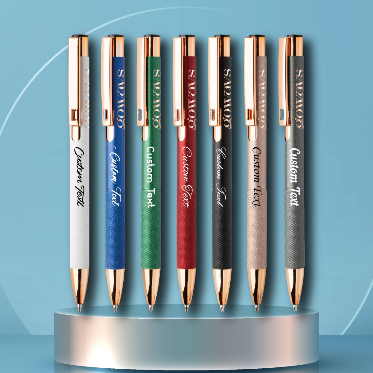 Penna a Sfera ROZOROS in Alluminio Riciclato Corpo in Finitura Opaca Personalizzata