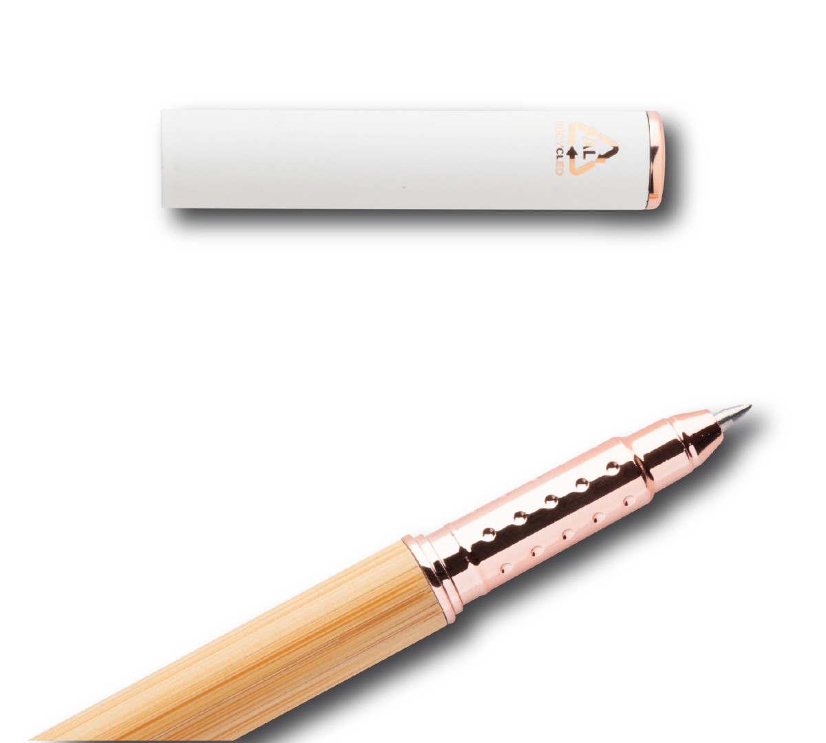 Penna Roller BLUSH in Bambù e Alluminio Riciclato Personalizzata