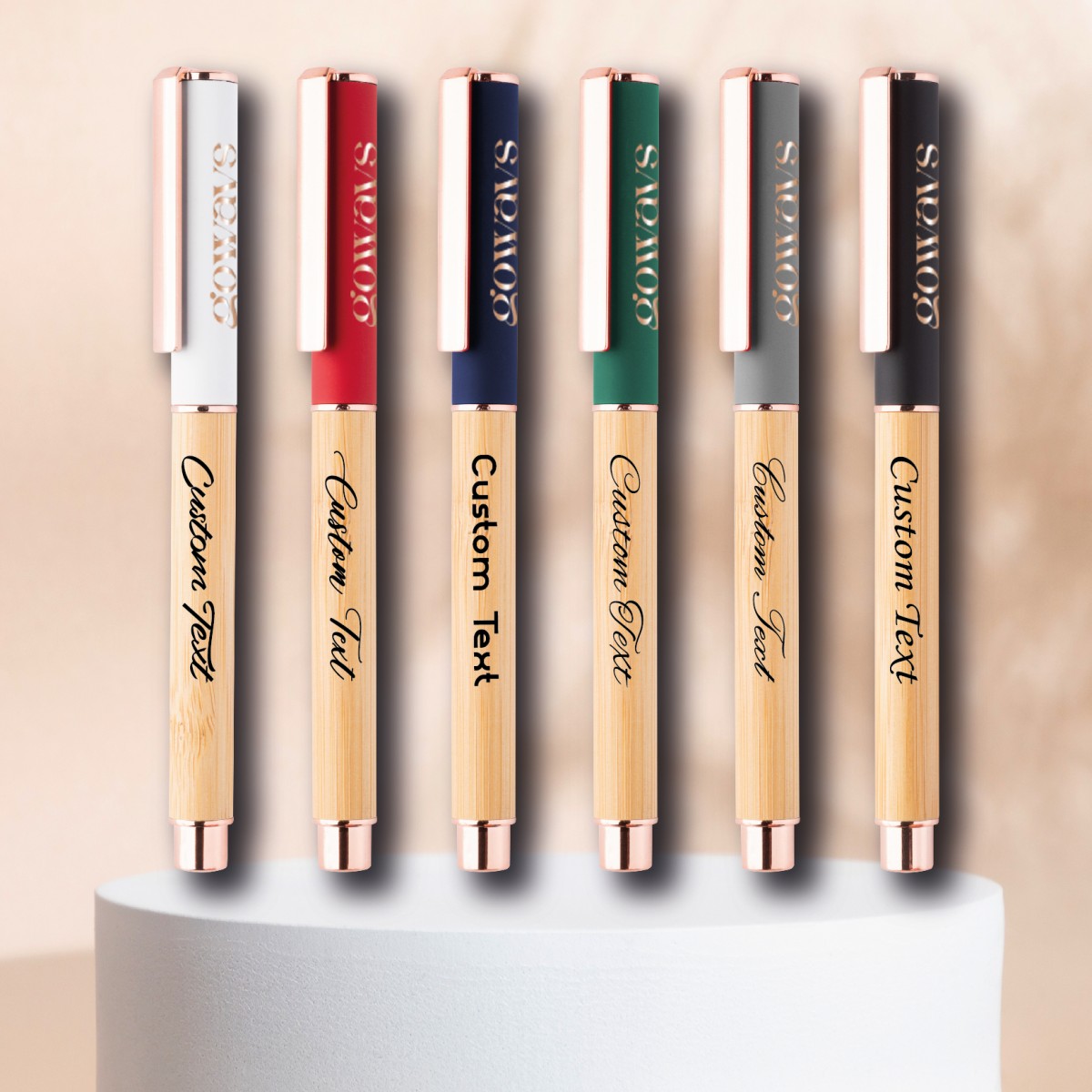 Penna Roller BLUSH in Bambù e Alluminio Riciclato Personalizzata