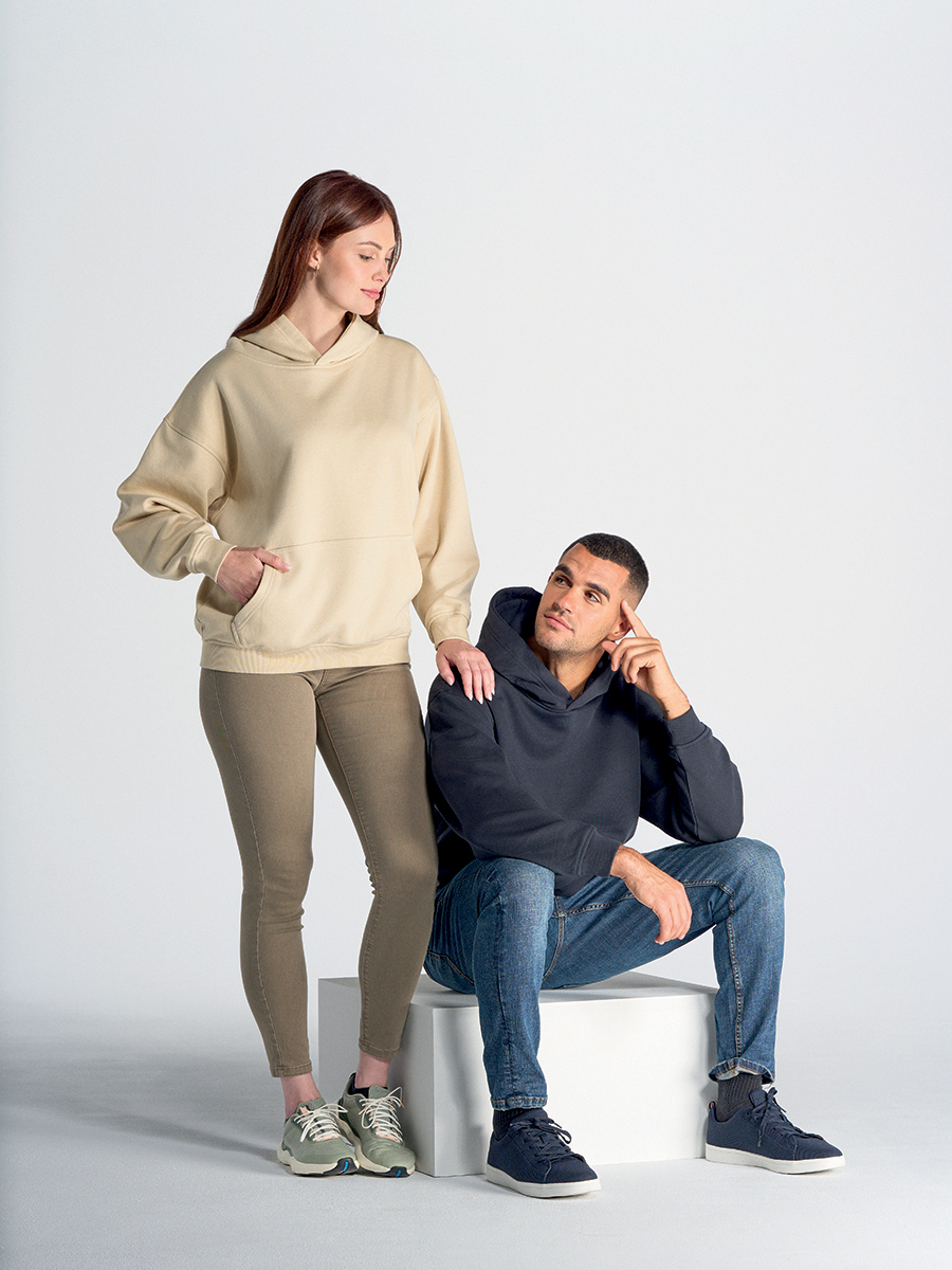 Felpa Unisex Over con Cappuccio 320 gr/m2 *PREMIUM* Personalizzata