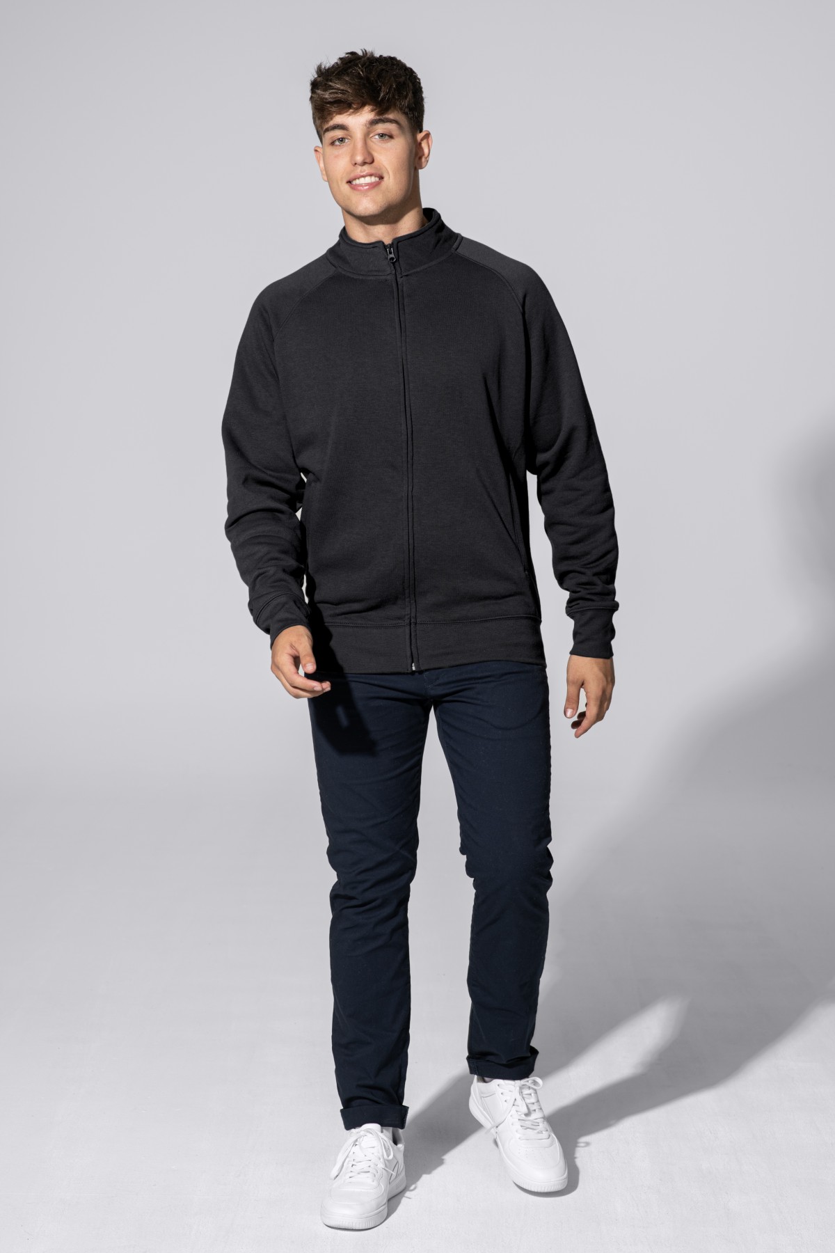 Felpa Unisex Zip Intera LEGGERA 240 gr/m2 Personalizzata