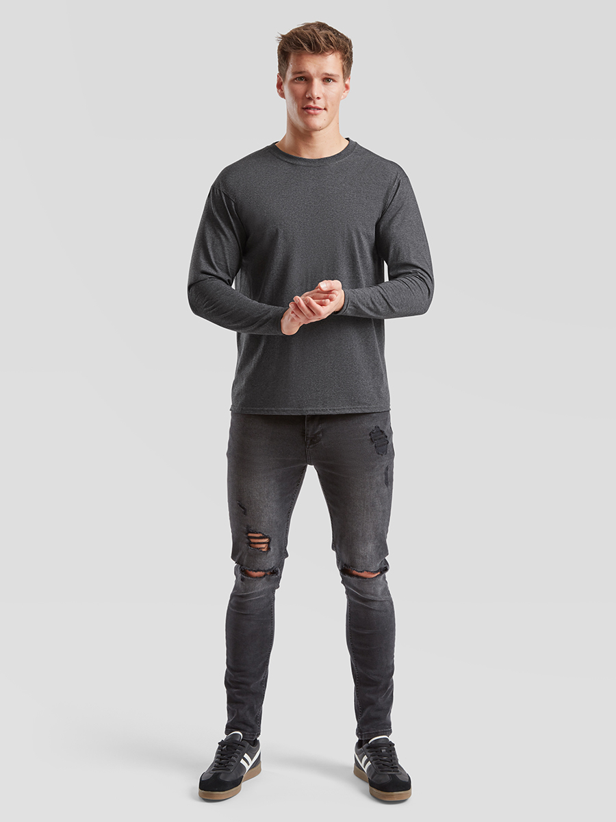 T-Shirt Uomo Manica Lunga Regular 165 gr/m2 Personalizzata