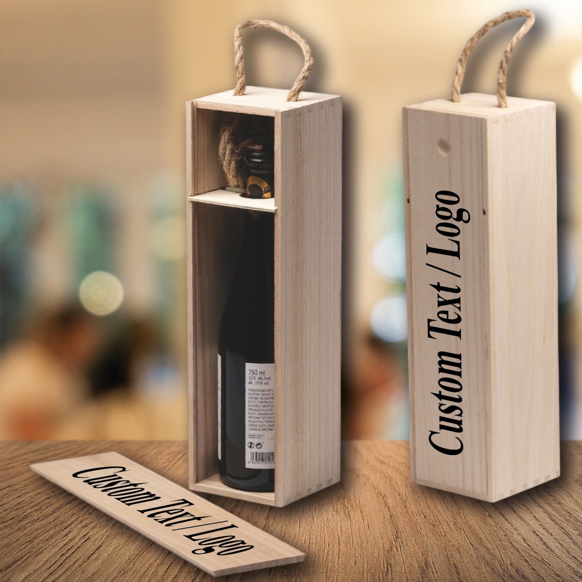Cassetta In Legno Per Vino Personalizzata