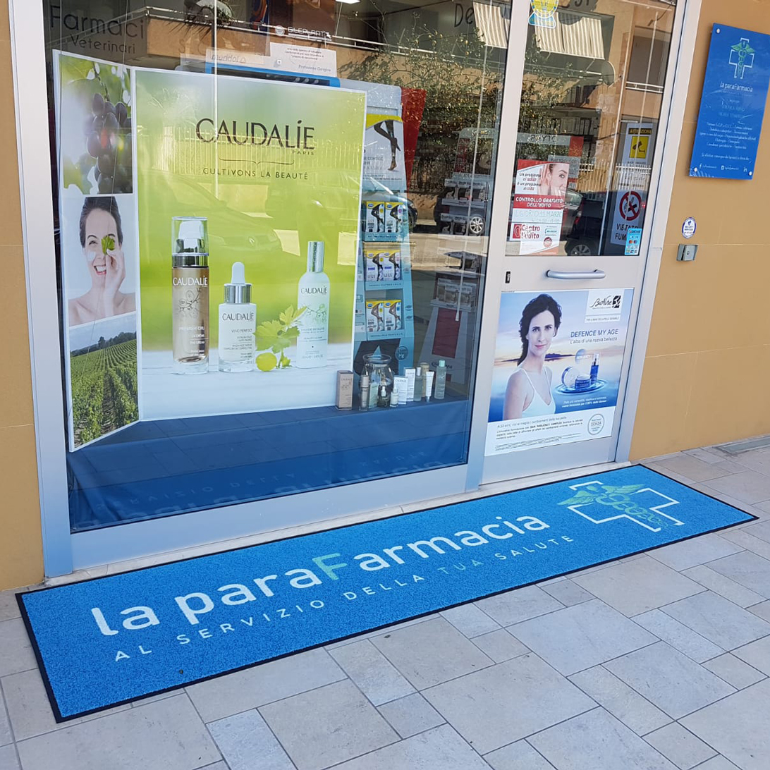 Tappeto Zerbino Asciugapassi Personalizzata con Bordo Antinciampo 150x350Cm