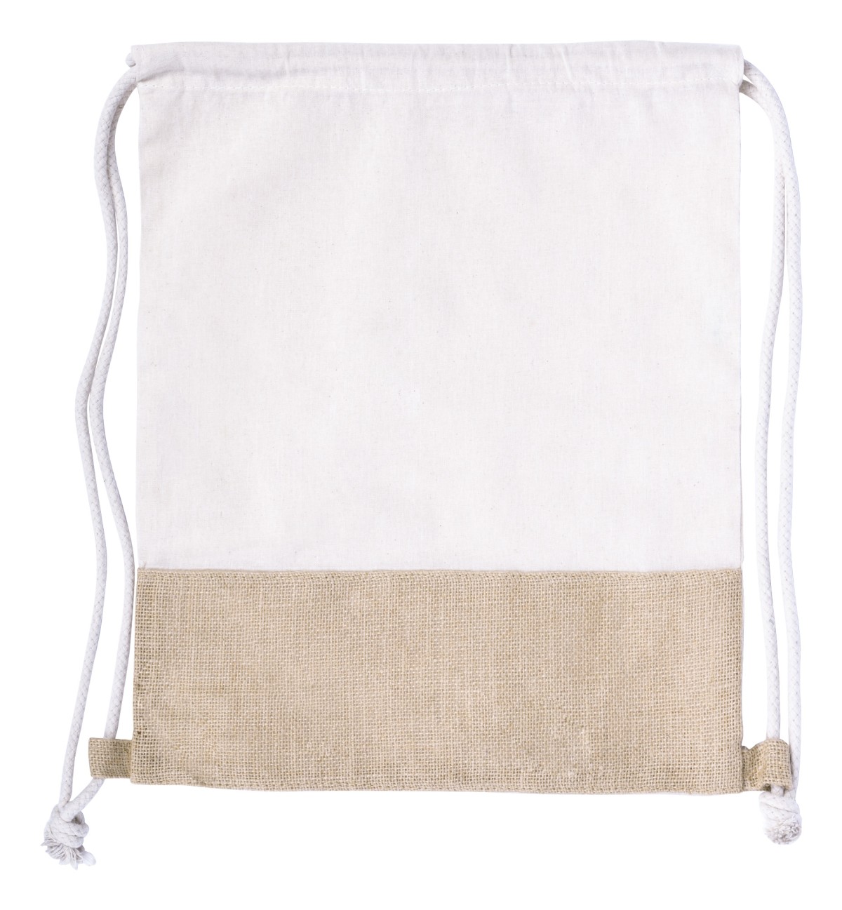Sacca/Zaino JUCOX con Chiusura a Coulisse in Cotone (120 g/m²) e Juta Personalizzata