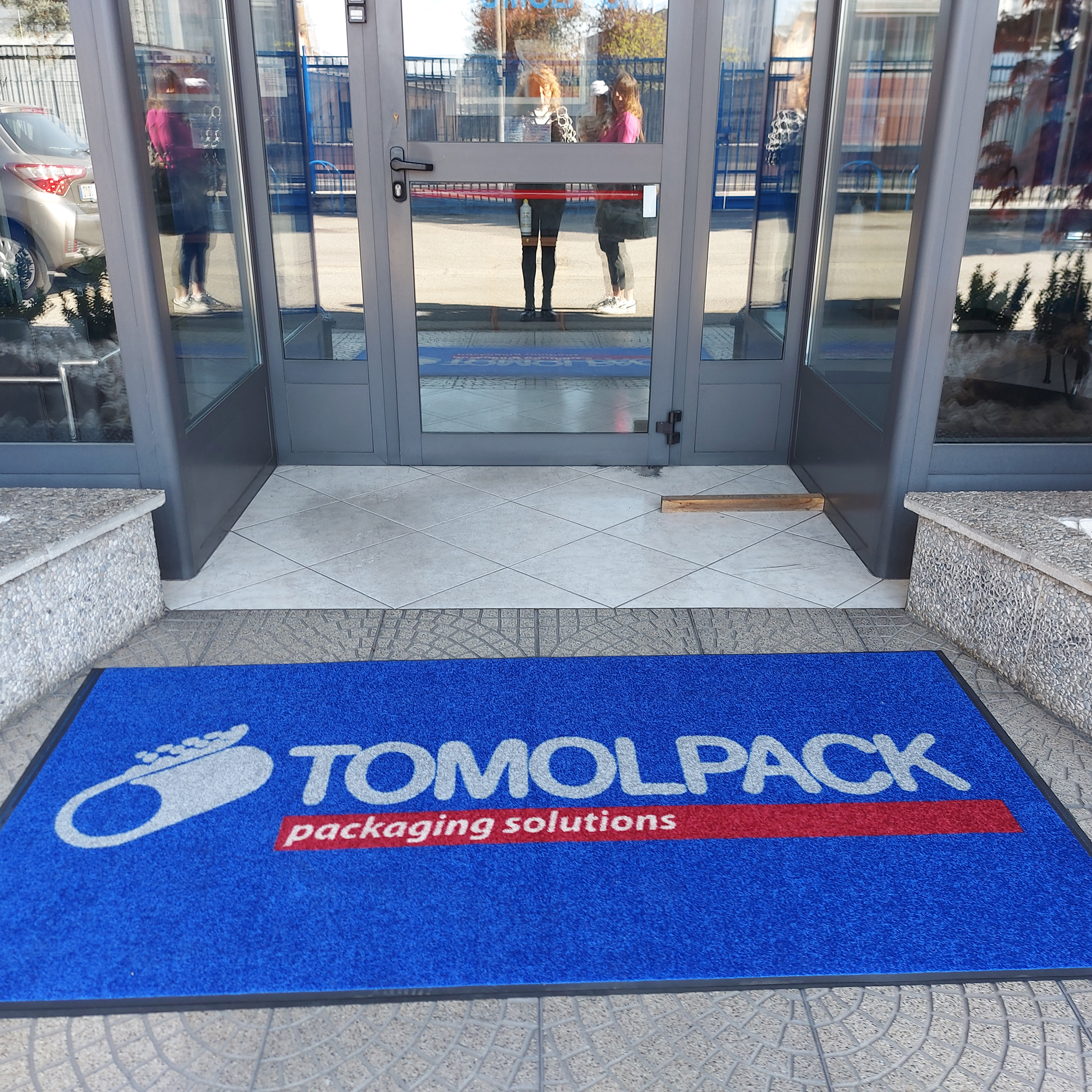 Tappeto Zerbino Asciugapassi Personalizzato con Bordo Antinciampo 200x170Cm