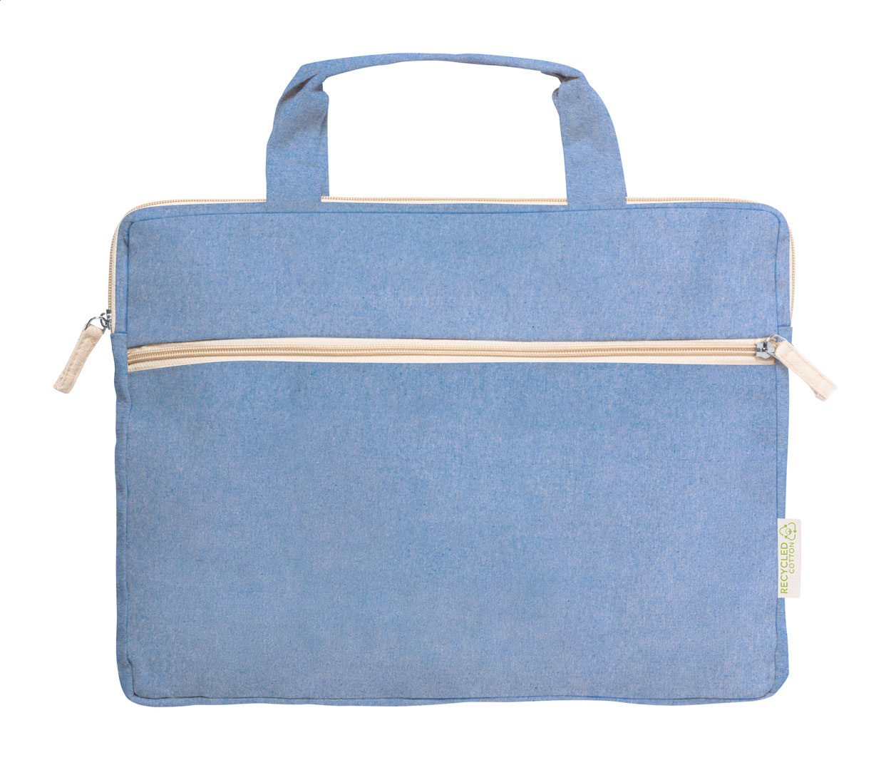 Padra borsa portadocumenti in cotone blu