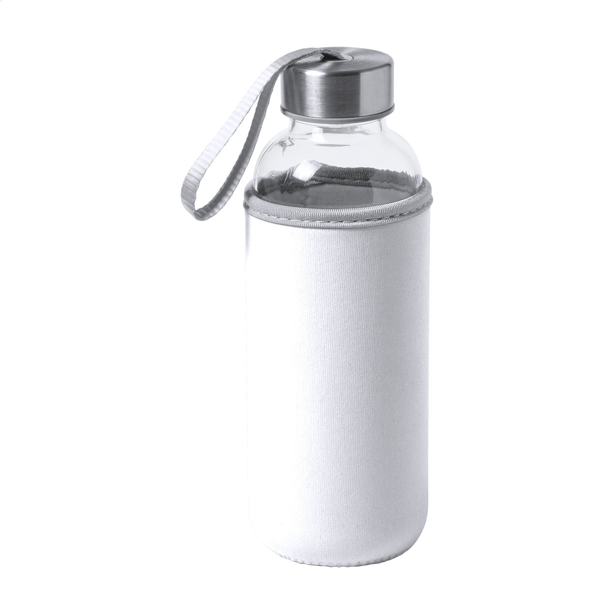 Ganga Borraccia in vetro bianco