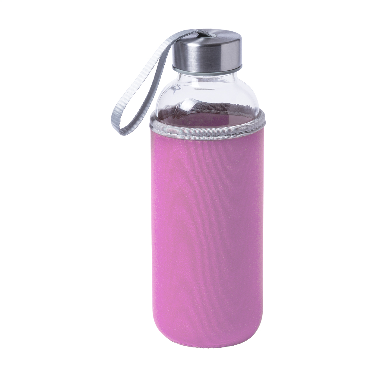 Ganga Borraccia in vetro rosa
