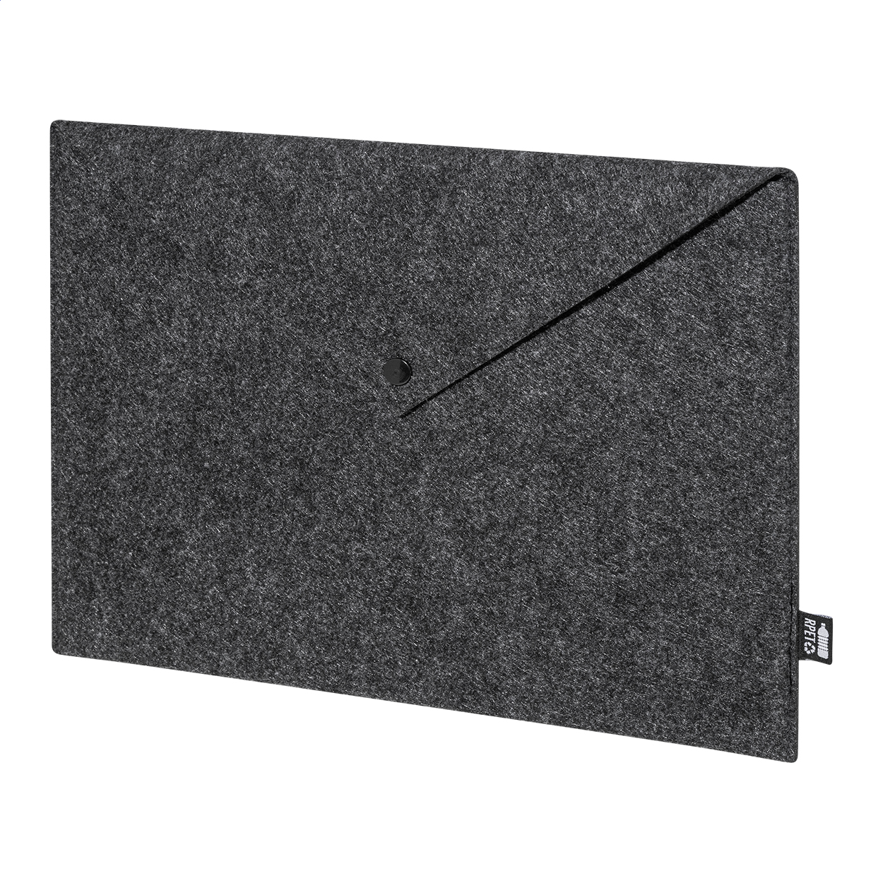 Refelt Slim Cartellina in RPET grigio scuro