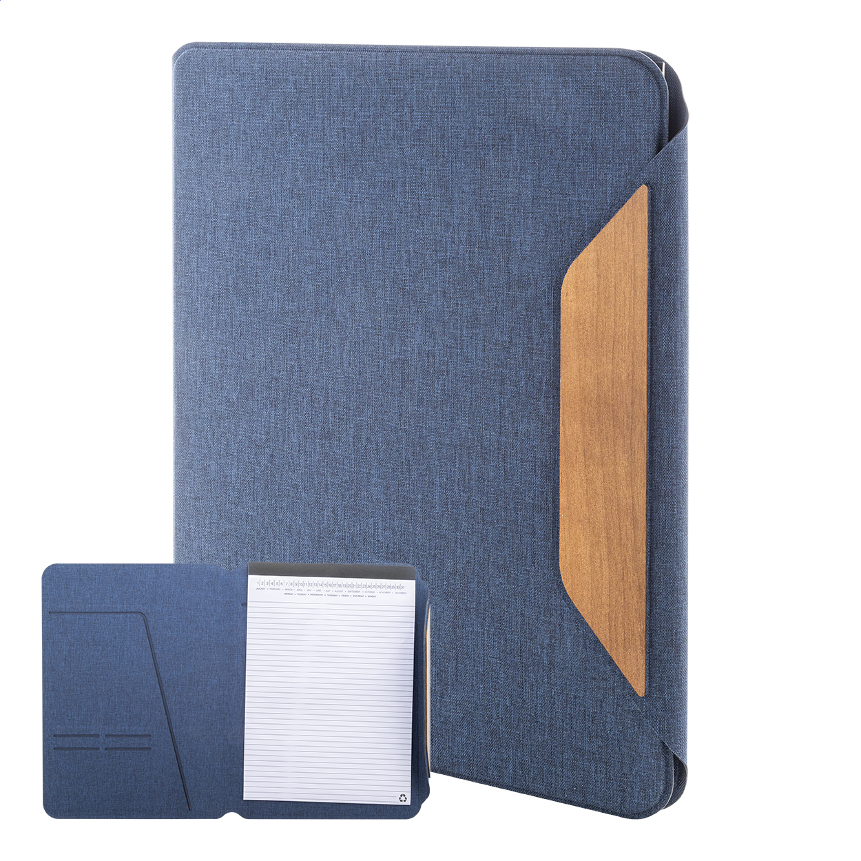 Wapudo A4 Cartella portadocumenti in RPET blu