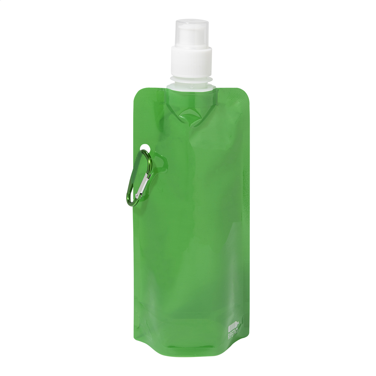 Carabol Borraccia ripiegabile in RPET verde