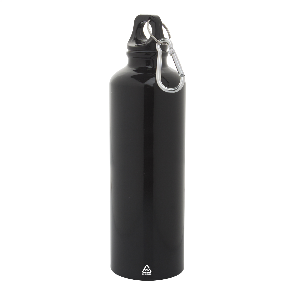 Raluto XL Borraccia in alluminio riciclato nero