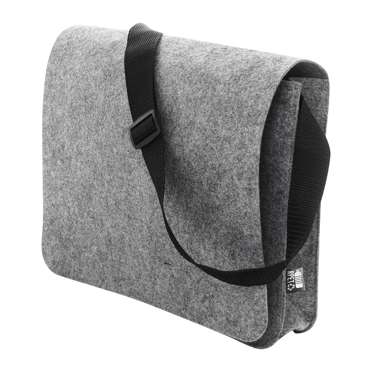 Refelt Courier Borsa a tracolla in feltro RPET grigio