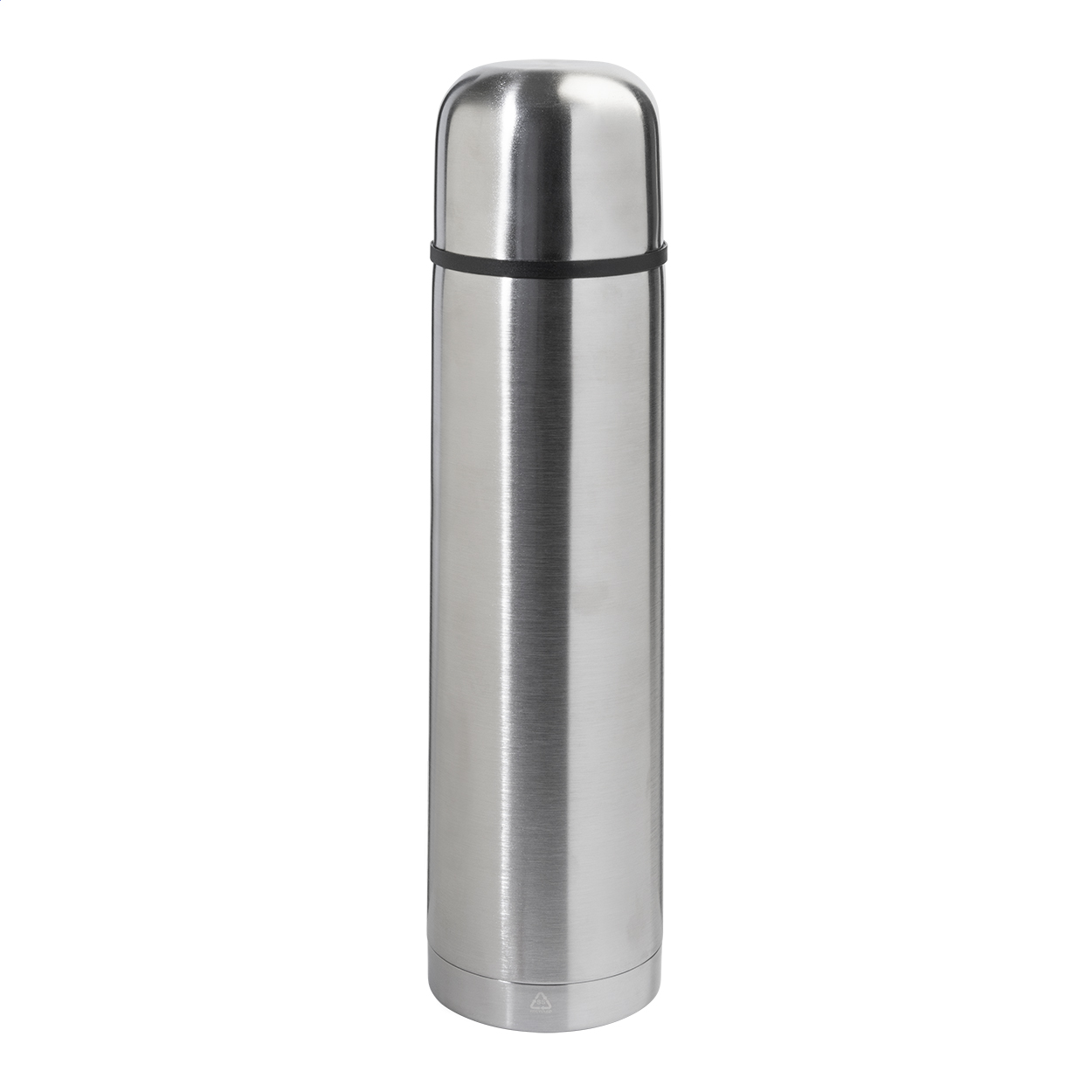 Rebusta XL Thermos in acciaio riciclato argento