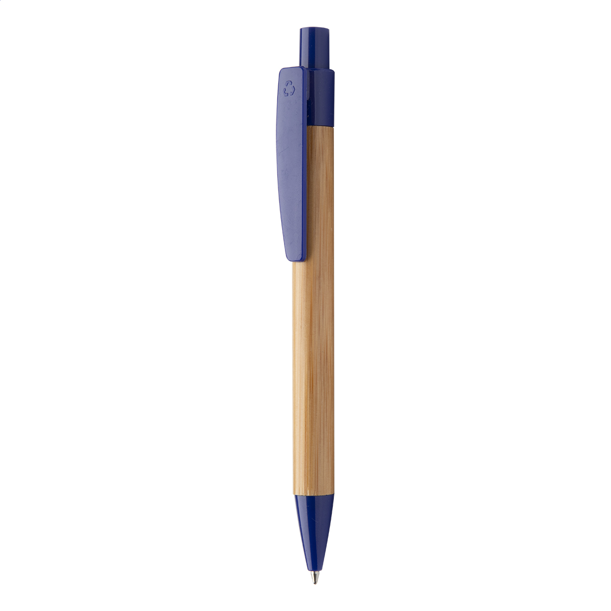 Colothic penna a sfera in bambù blu naturale
