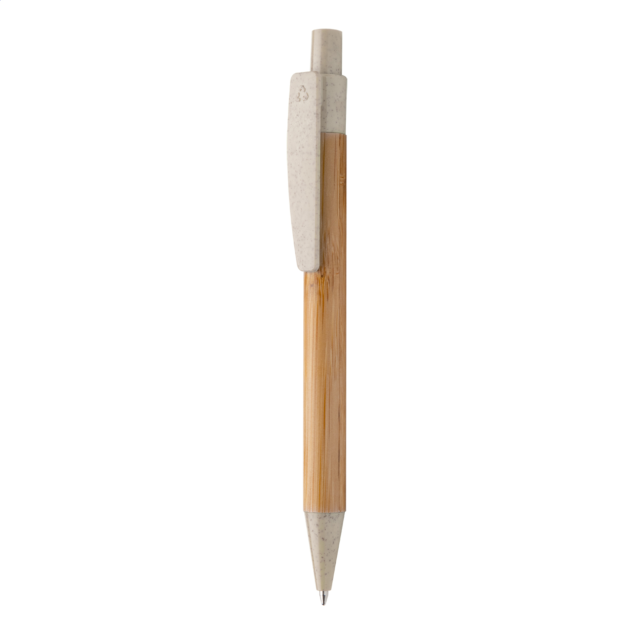 Boothic penna a sfera in bambù beige naturale