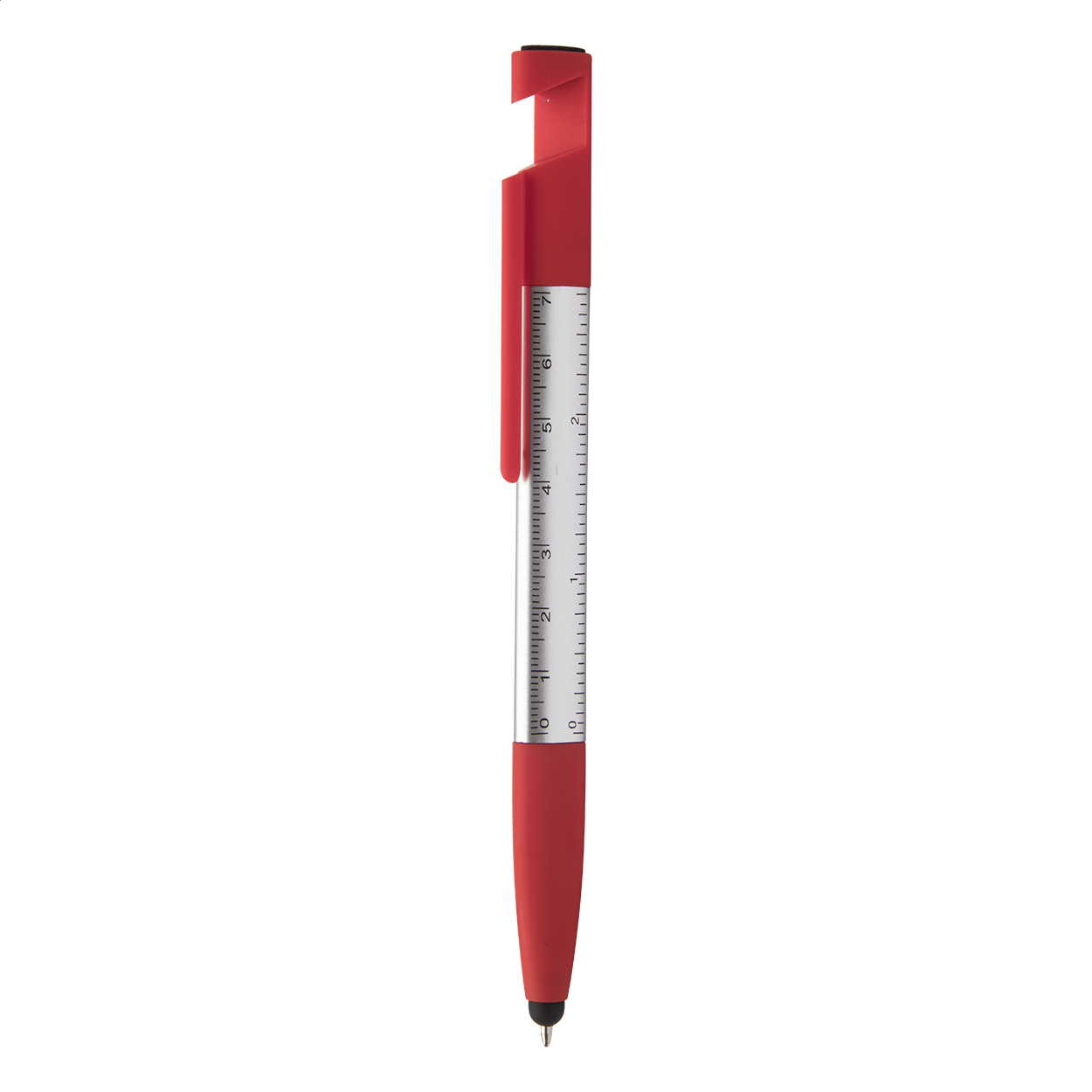 Handy penna a sfera capacitiva rosso argento