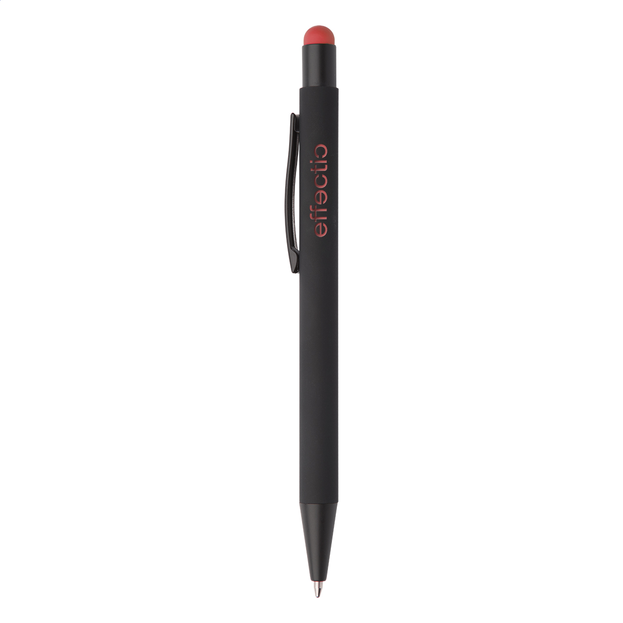 Pearly penna a sfera rosso nero