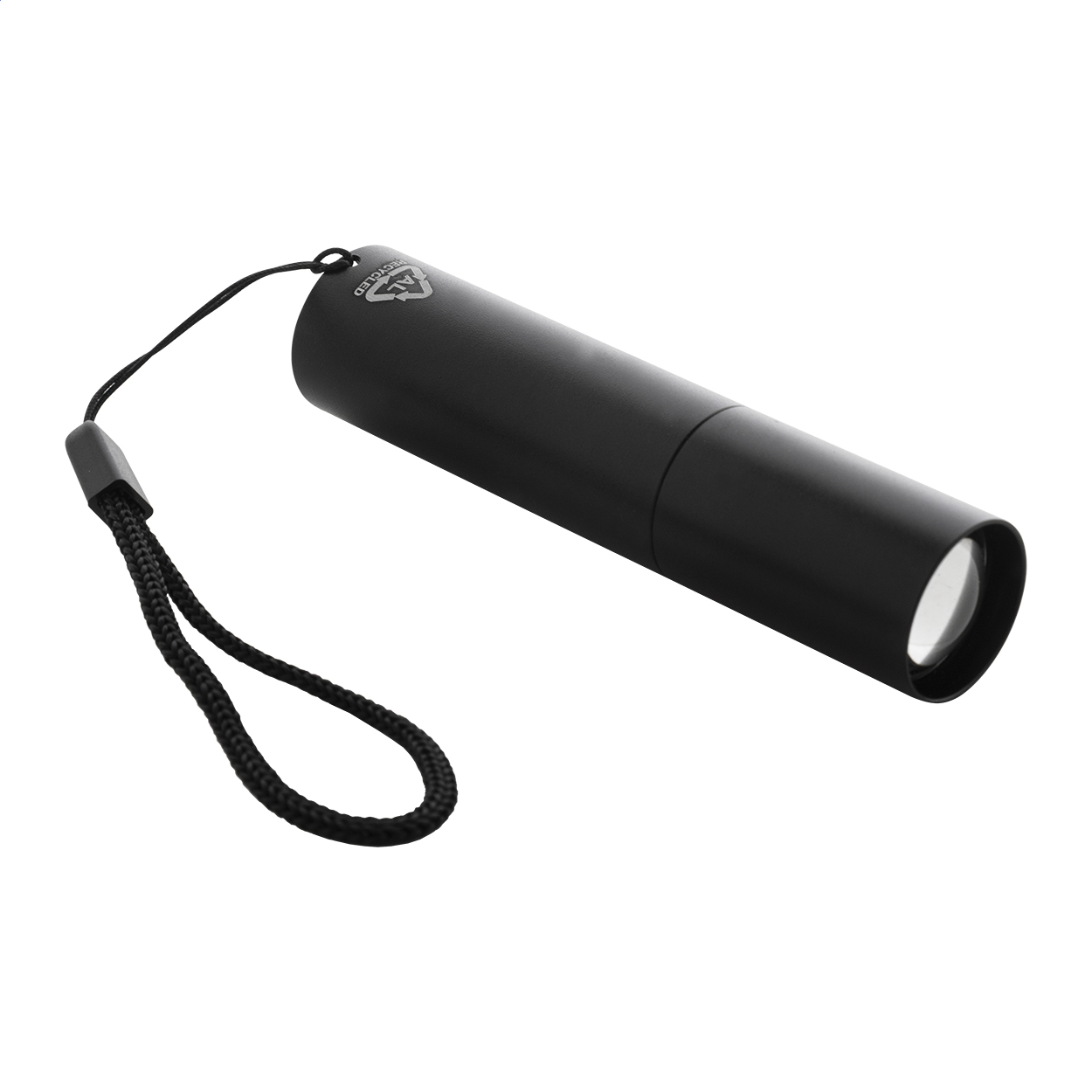 Chargelight Tone Torcia ricaricabile in alluminio riciclato nero